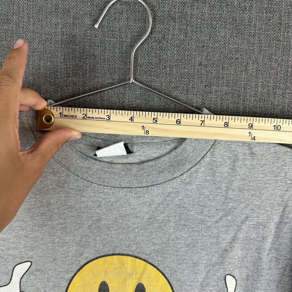Vintage Joe Boxer Shirt Mens Large Gray Smiley‎ Face Graphic JB Funny Tee 90s - Picture 6 of 8